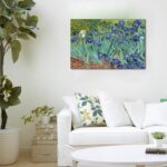 YRYWAWA Van Gogh Irises Canvas Wall Artwork Irises Flower Backyard Canvas Ar... - Image 3