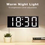 JALL 12'' Massive Digital Wall Clock, Huge LED Quantity Dispaly, RGB Colours... - Image 4