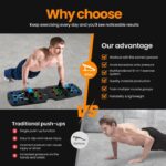 Push Up Board Health, Transportable Dismountable 17 in 1 Push Up Bar at Ho... - Image 3