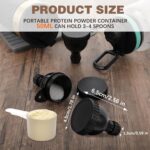 2 PCS Protein Powder Journey Container, Moveable Journey Container for P... - Image 3