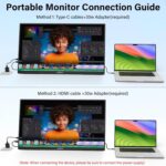 InnoView 23.8" Giant Moveable Monitor, FHD 144HZ 100% SRGB IPS USB-C H... - Image 5
