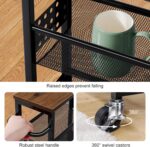 Slim Storage Cart, 4 Tier Laundry Room Cart for Between Washer and Dry... - Image 6