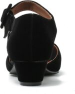 LIURUIJIA Ladies's Closed Toe Low Chunky Heel Pumps Ankle Strap Gown S... - Image 5