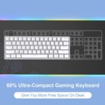 DIERYA 60% Mechanical Keyboard, DK61se Wired Gaming Keyboard with Purple ... - Image 3