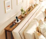 SUPERJARE 78.8 inch Slender Console Desk with Outlet, Couch Desk Set o... - Image 3