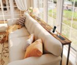 SUPERJARE 78.8 inch Slender Console Desk with Outlet, Couch Desk Set o... - Image 5