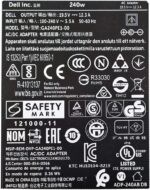 AC adapter 240 Watt Unique FWCRC for Alienware Space-51 M17x / M17-R1... - Image 3