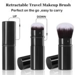 Make-up Brush 2 Pack, Retractable Journey Kabuki Powder Make-up Brush, Fo... - Image 3