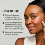 No7 Professional Artist Multi-Use Bronzer Stick & Highlighter Make-up - Twin-Finish... - Image 5