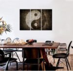 iHAPPYWALL Classic Yin Yang Wall Artwork Brown Image Rustic Wooden Portray... - Image 3