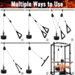ASIEIT Weight Cable Pulley System for House Gymnasium, Sturdy Cable Pulley A... - Image 4