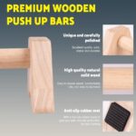 Premium Wood Push Up Bars,Parallettes Bars for Calisthenics,Push Up ... - Image 4