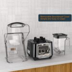 CRANDDI Business Blender, 2200W Countertop Blenders with Detachable S... - Image 4