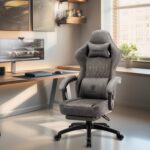 Dowinx Gaming Chair Breathable PU Leather-based Gamer Chair with Footrest Ma... - Image 3