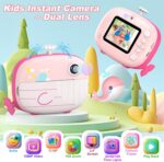Children Digital camera Immediate Print 12MP Immediate Digital camera for Children Ink Free Printi... - Image 3