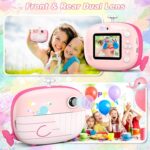 Children Digital camera Immediate Print 12MP Immediate Digital camera for Children Ink Free Printi... - Image 4