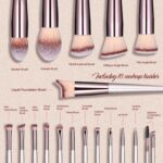 BS-MALL Make-up Brush Set 18 Pcs Premium Artificial Basis Powder Co... - Image 3