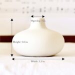 Carrot's Den - Set of 6 Nordic Minimalist White Ceramic Donut Bud Vase... - Image 4