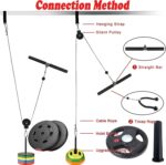 Cable Pulley System for Dwelling Fitness center – Adjustable LAT Pulldown and Carry Ki... - Image 3