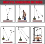 Cable Pulley System for Dwelling Fitness center – Adjustable LAT Pulldown and Carry Ki... - Image 7