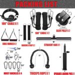 Cable Pulley System for Dwelling Fitness center – Adjustable LAT Pulldown and Carry Ki... - Image 8