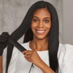 HOT TOOLS Professional Artist Black Gold Ionic 1 Inch Flat Iron - Use as Straig... - Image 5