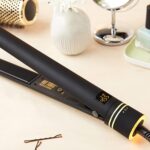 HOT TOOLS Professional Artist Black Gold Ionic 1 Inch Flat Iron - Use as Straig... - Image 6