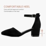 Flower Woman Footwear Closed Toe Heels for Ladies Gown Footwear Ankle Strap H... - Image 7