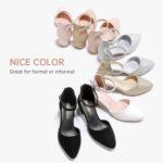 Flower Woman Footwear Closed Toe Heels for Ladies Gown Footwear Ankle Strap H... - Image 8