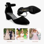 Flower Woman Footwear Closed Toe Heels for Ladies Gown Footwear Ankle Strap H... - Image 9
