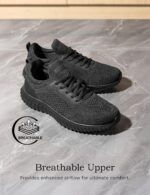 Bruno Marc Males's Non Slip Work Sneakers Strolling Zapatos Trabajo Black & L... - Image 4