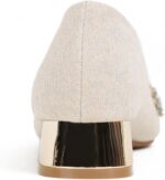 Girls's Rhinestone Vogue Pointed Toe Pearl Diamond Low Heel Costume We... - Image 5