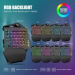 RedThunder Wi-fi One-Handed Gaming Keyboard, 2.4Ghz RGB Backlit Min... - Image 5