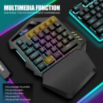RedThunder Wi-fi One-Handed Gaming Keyboard, 2.4Ghz RGB Backlit Min... - Image 7
