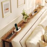 SUPERJARE 79 Inch Couch Desk with 2 Energy Retailers and USB-C Ports, 5.9... - Image 3