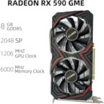 QTHREE Radeon RX 590 GME Graphics Card, 8GB GDDR5 256Bit 2048SP,Comput... - Image 3