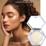 Shimmering Face Highlighter Make-up Palette Glitter Face Spotlight Cont... - Image 4