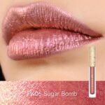 FOCALLURE Metallic Liquid Lipstick,Non Stick Cup Lip Gloss,Excessive Influence... - Image 3