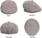 INOGIH Boys Tweed-Newsboy Cap Toddler Cotton Beret Hat 6M to 2 Years - Image 3