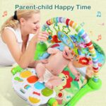CUTE STONE Child Fitness center Play Mat, Play Piano Fitness center with Tummy Time Exercise ... - Image 3