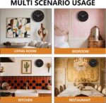 Silent Wall Clocks Battery Operated 8 Inch, Analog Wall Clock with Ove... - Image 6