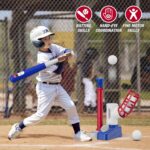 Tball Set for Toddlers 3-5, Tee Ball Set with Step on Pitching Machine... - Image 7