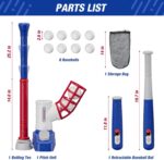 Tball Set for Toddlers 3-5, Tee Ball Set with Step on Pitching Machine... - Image 9