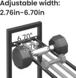Pickpiff Adjustable 3-Tier Dumbbell Rack – Heavy-Responsibility Metallic Weight Sto... - Image 4
