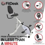 FitDesk Top Adjustable Train Desk Bike with Digital Efficiency ... - Image 4