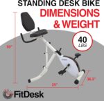 FitDesk Top Adjustable Train Desk Bike with Digital Efficiency ... - Image 5