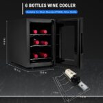 Iceblue 6 Bottle Wine Fridge Cooler, Digital Temperature Management White... - Image 8