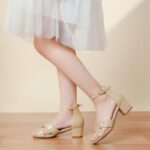 Excessive Heels for Children Sandals for Ladies Gown Sneakers Flower Lady Sneakers Op... - Image 3