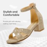 Excessive Heels for Children Sandals for Ladies Gown Sneakers Flower Lady Sneakers Op... - Image 5