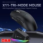 ATTACK SHARK X11 Extremely-Gentle Triple Mode Gaming Mouse PAW3311 Optical ... - Image 3